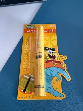 wet n wild Splash On Waterproof Mascara - Bright Yellow SpongeBob Tube